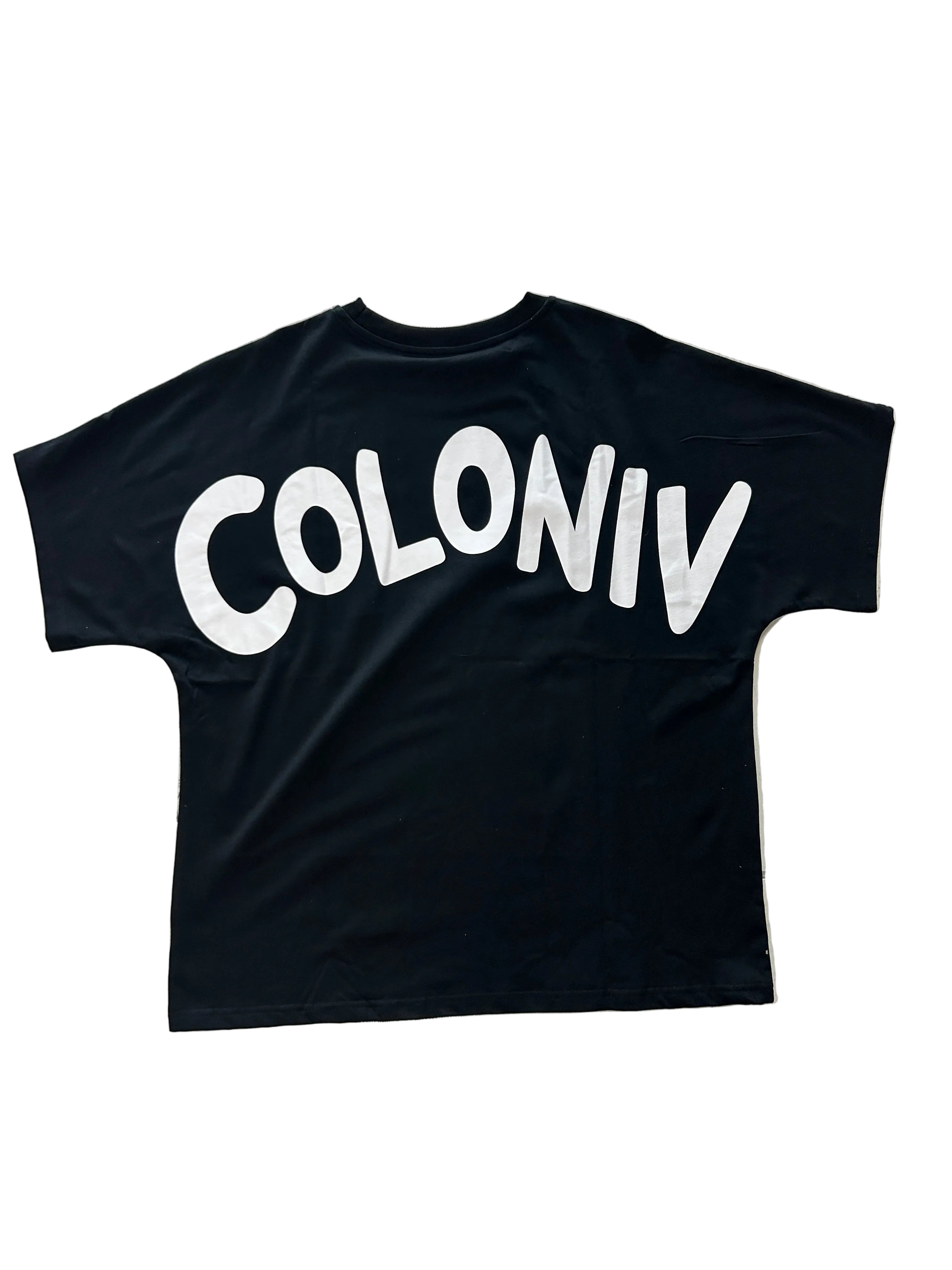COLONIV SIMPLE BLACK TEE