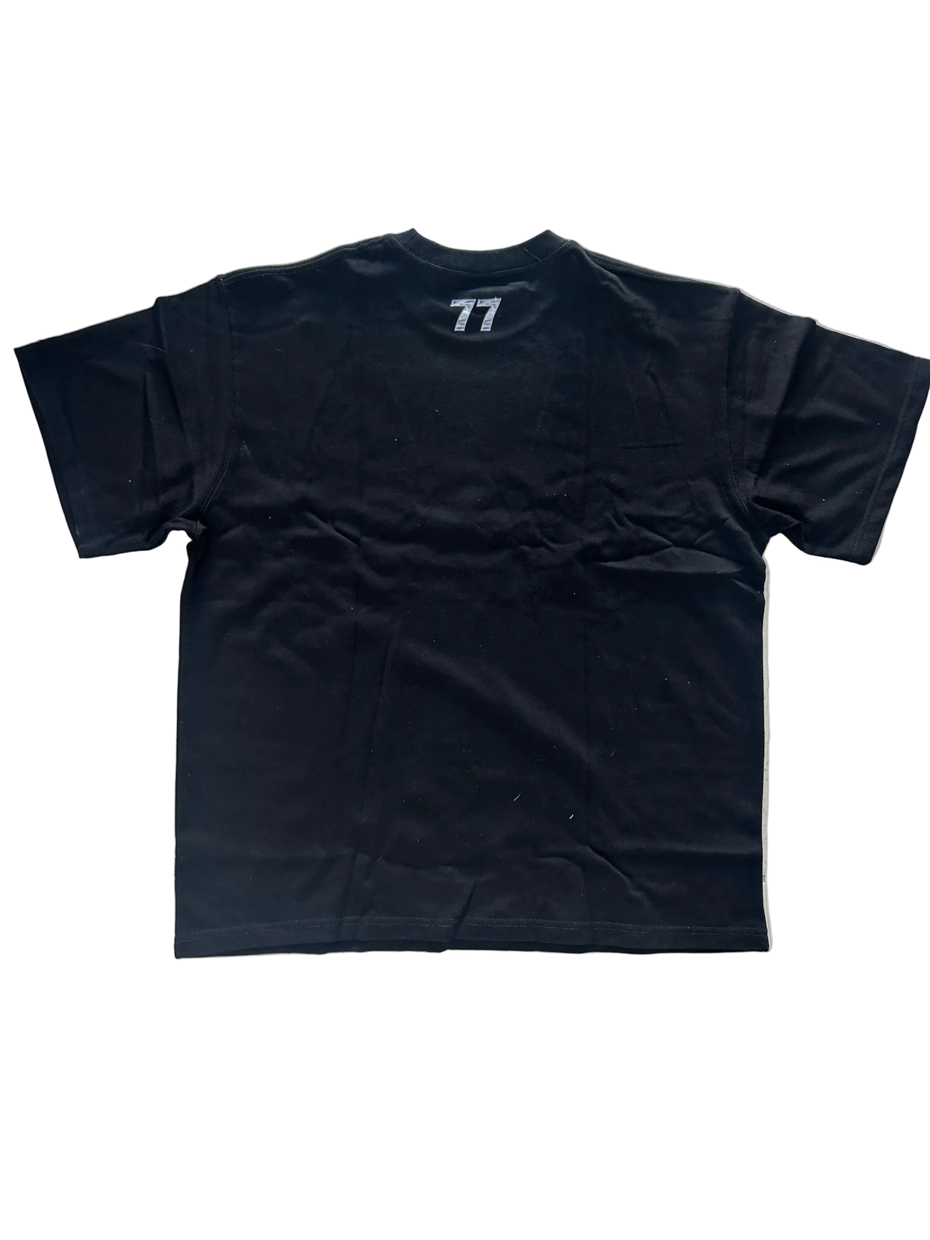 METALLIC BLACK TEE